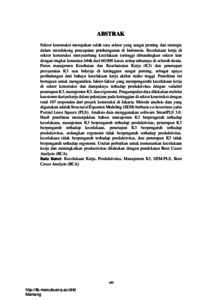 ANALISIS FAKTORFAKTOR YANG MEMPENGARUHI KECELAKAAN KERJA DALAM